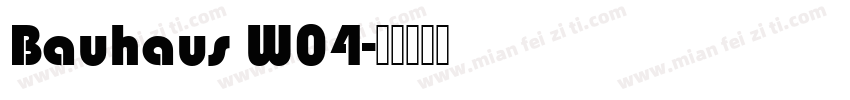 Bauhaus W04字体转换